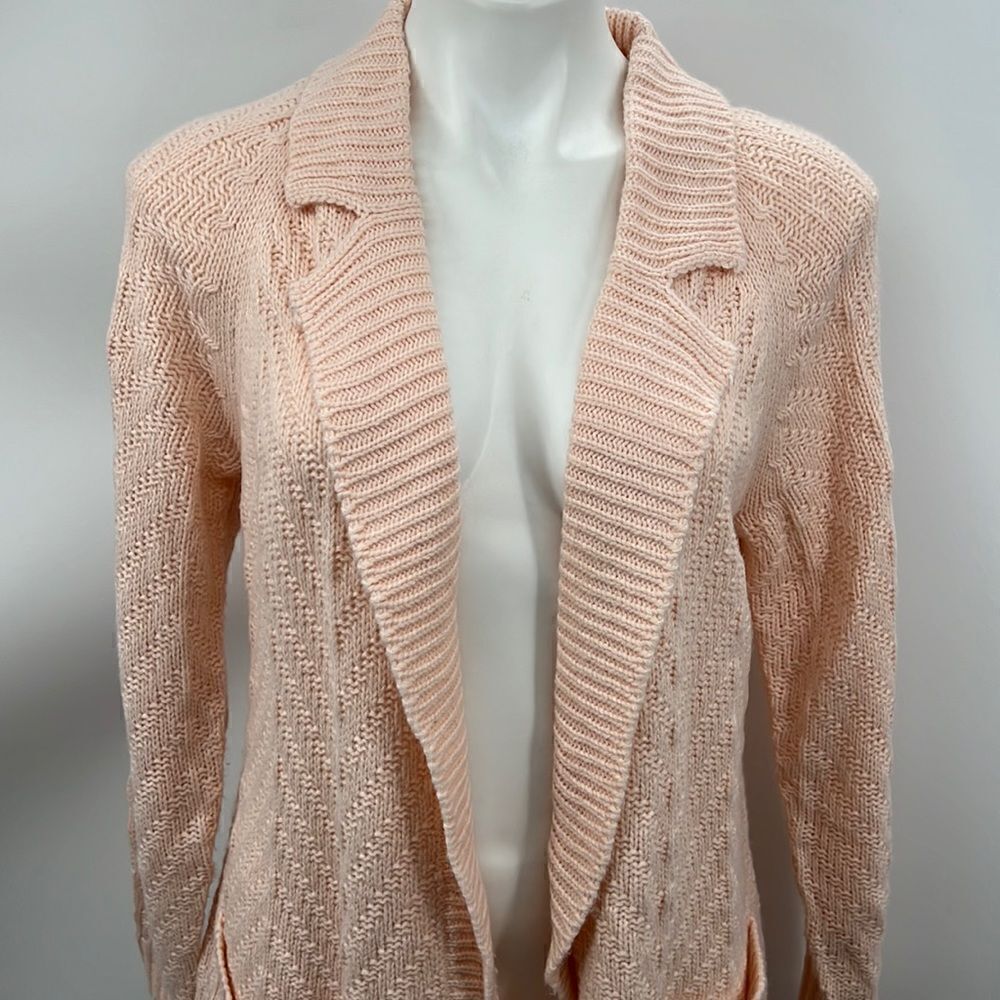 Candie’s peach open large long sleeve sweater